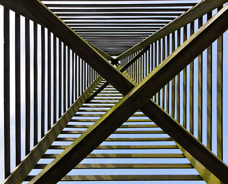 daymark, Països Baixos, estructura, construcció, fusta, Torre, Perspectiva