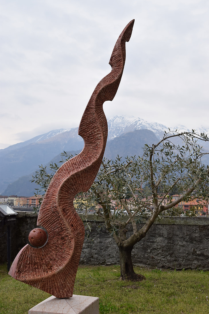 skulptur, stein, Stone skulptur, marmor, Italia, Comosjøen, Como