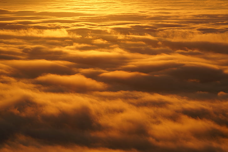Selva thủy, đám mây, biển sương mù, đèn sương mù, tinh vân sáng, mây che phủ, tâm trạng