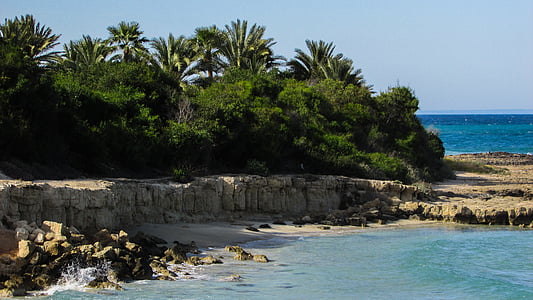 Chipre, Protaras, Ensenada, Turismo, complejo, vacaciones, paisaje