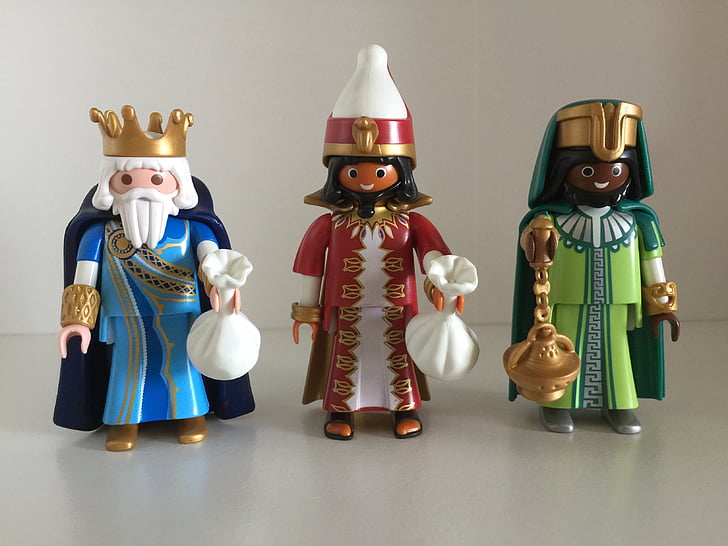 Playmobil, Slika, igrače, Melchor, Gaspar, trije kralji, Baltasar