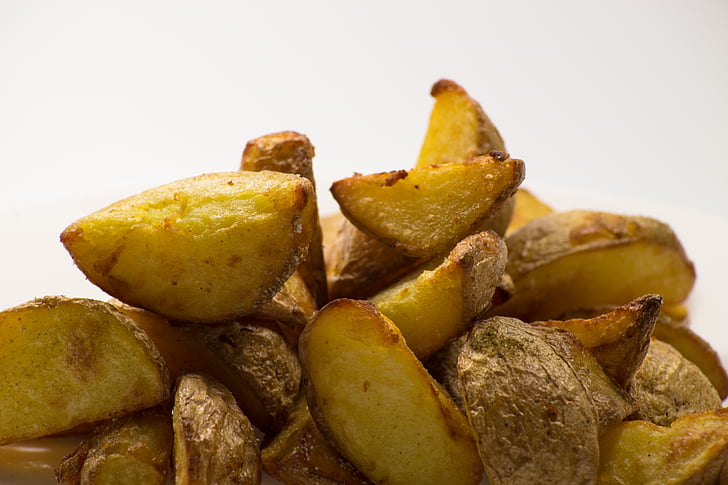 potatis, potatis, stekt, hem fries, Stuga frites, mat, kvartalet