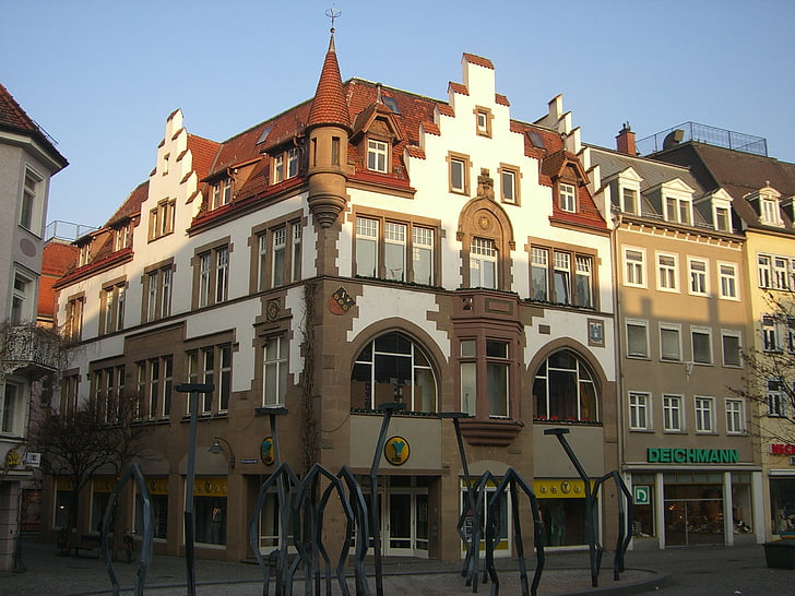 Ravensburg, centro da cidade, idade média, edifício