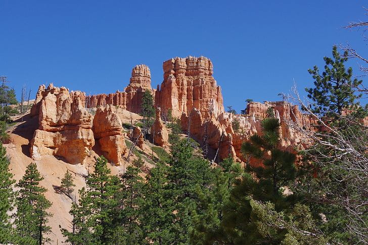 Bryce, Canyon, batu, pembentukan, tebing, Nasional, Taman
