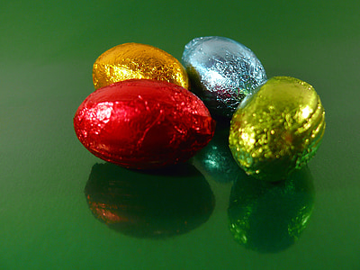 Veľkonočné, vajcia, jar, Dovolenka, veľkonočné vajíčka, Čokoláda