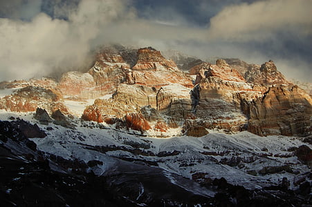 muntanya, glacera, gel, muntanyisme, Senderisme, Argentina, Aconcagua