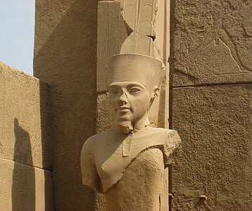 Egypt, Luxor, chrám, socha, Architektura, sochařství, známé místo