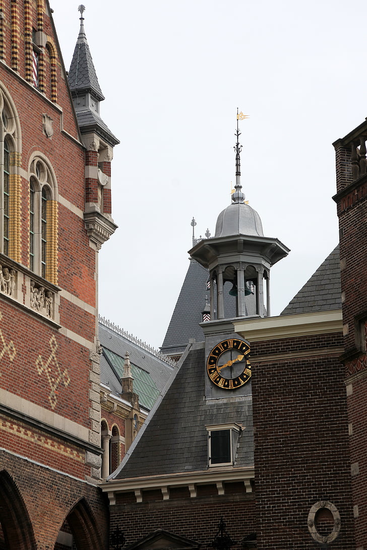 Amsterdam, canaux, façades, canal, Holland, Pays-Bas