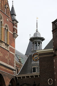 阿姆斯特丹, 运河, 外墙, 通道, 荷兰, 荷兰