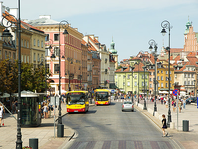 Pologne, Varsovie, vieille ville, architecture