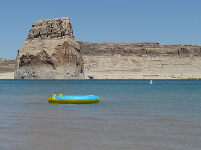 boot, rubberboot, water, Lake powell, reservoir, Lake, Arizona