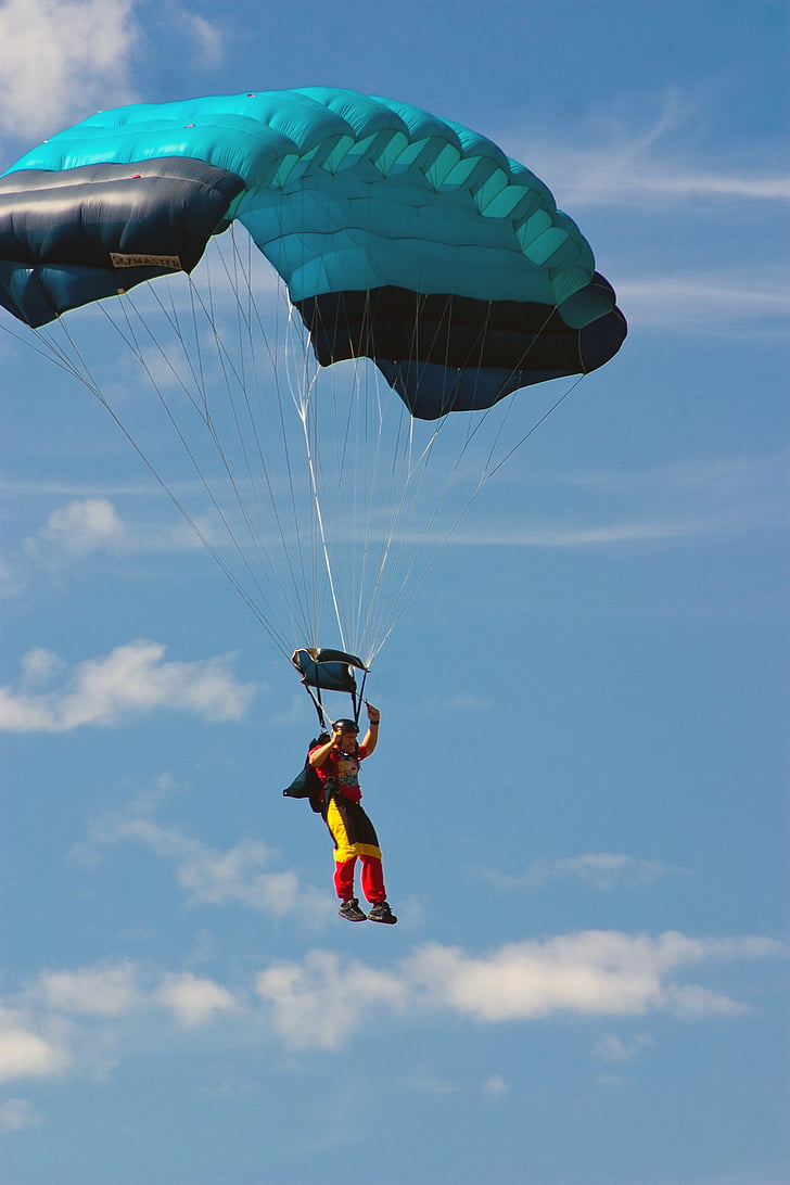 parachutisme, sport, sports extrêmes, parachutiste, concours