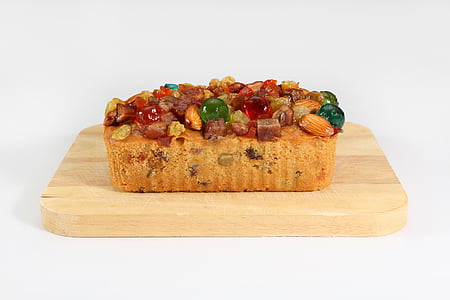 mixed fruit cake, cake, bread, mixed fruits, delicious, food, eat