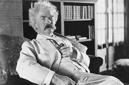 mark Twain, Vintage, Yazar, mizah yazarı, portre, Yazar, öğretim görevlisi