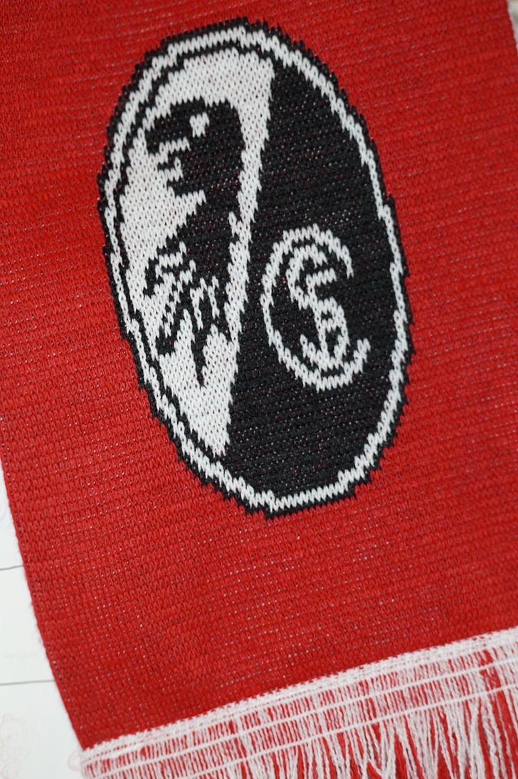 Freiburg, fanartikel, bufanda de, emblema de, logotipo, club de fútbol, fútbol