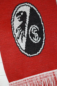 Freiburg, fanartikel, šalle, emblēma, logo, futbola klubs, Futbols