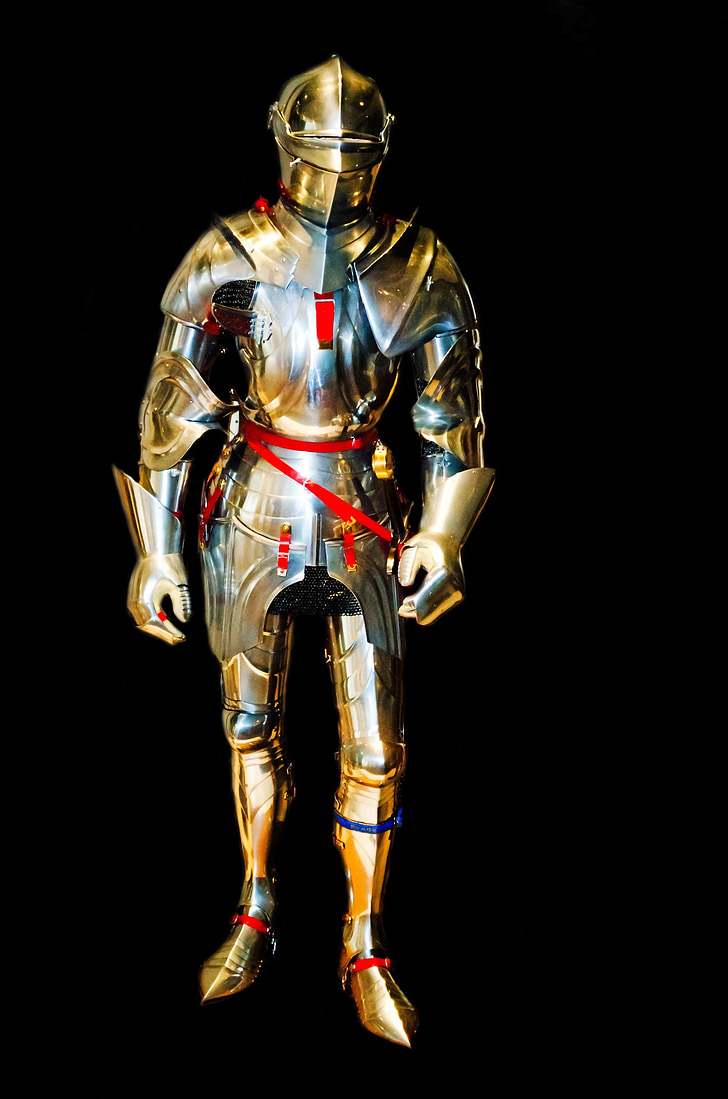 Ridder, Armor, gepantserde, bescherming, staal, geschiedenis, oude