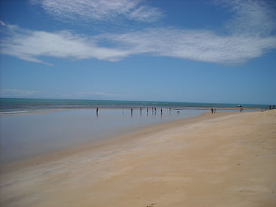 Playa, marea baja, mar, paisaje, arena, Costa, naturaleza