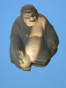 Budda, Chiński, brzuch, światło