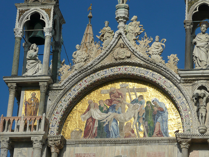 Velence, Basilica di san marco, keresztény, Olaszország, bazilika, velencei, templom