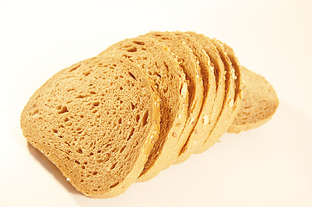 pão, comendo, pão, comida, fresco, pastelaria, pequeno-almoço