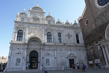 arkitektur, renessansen, Venezia, sivile sykehus skoler av hengivenhet, Scuola di san marco, Peter lombard, Mauro codussi