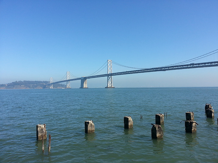 Bridge, San francisco, California, Bay, Ocean, Gate, kuldne