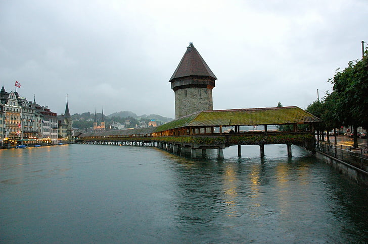 Swiss, brug, rivier