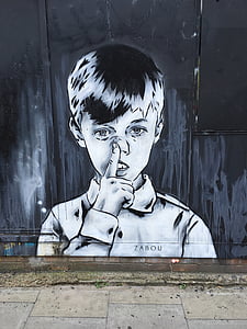 zabou, art urbà, Londres, carril de Maó, Shoreditch, mural, eastend