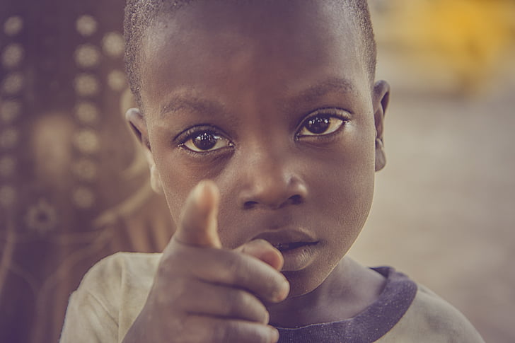 แอฟริกา, เด็ก, เด็ก, คน, หนุ่ม, ในวัยเด็ก, ความยากจน