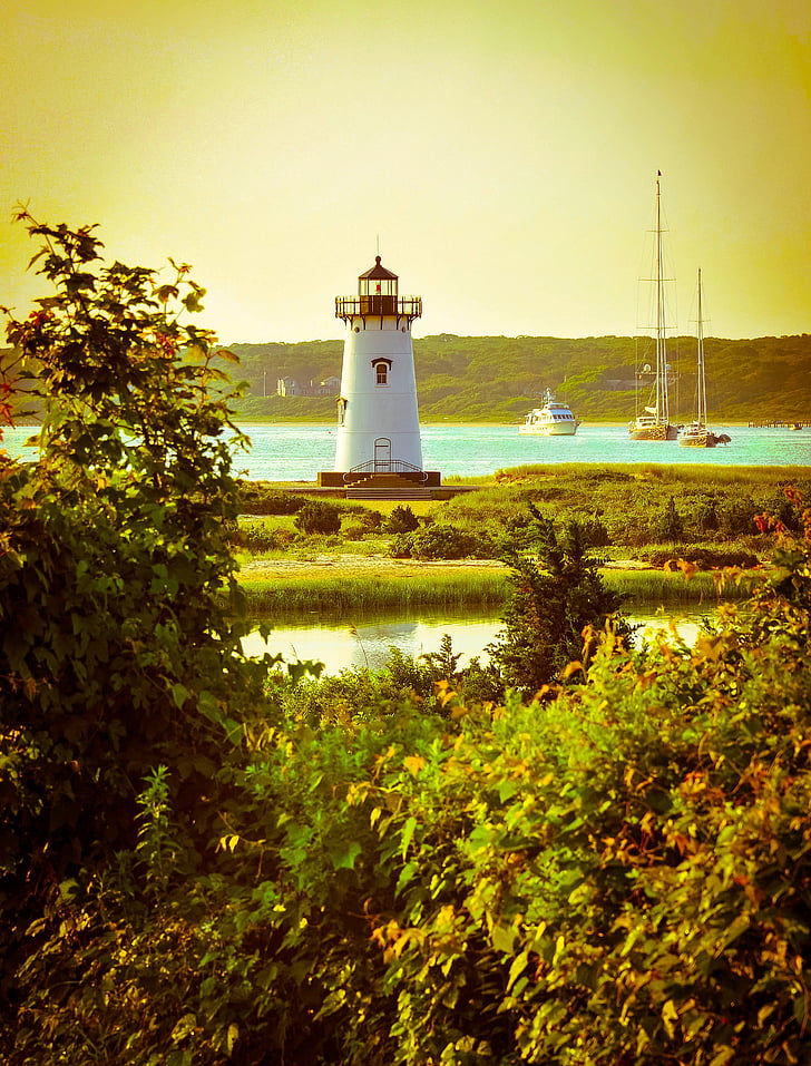 vintage, Lighthouse, havet, Nautisk, Ocean, rejse, retro