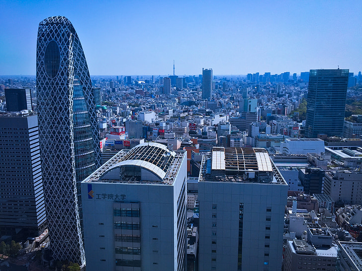 Tokyo, Japan, byggnad, arkitektur, tornet, Metropolis, Office