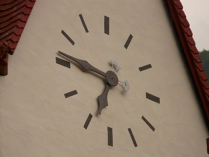 време на, църква часовник, часовник, време, времето показва, аналогов часовник, час
