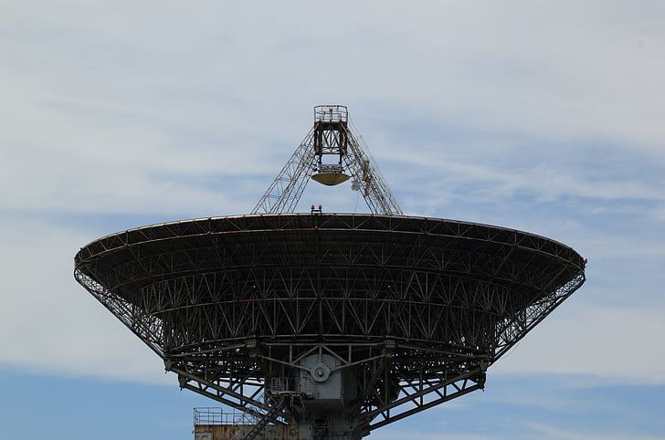 Letônia, irbene, Soviética, rádio, telescópio, 32, prato