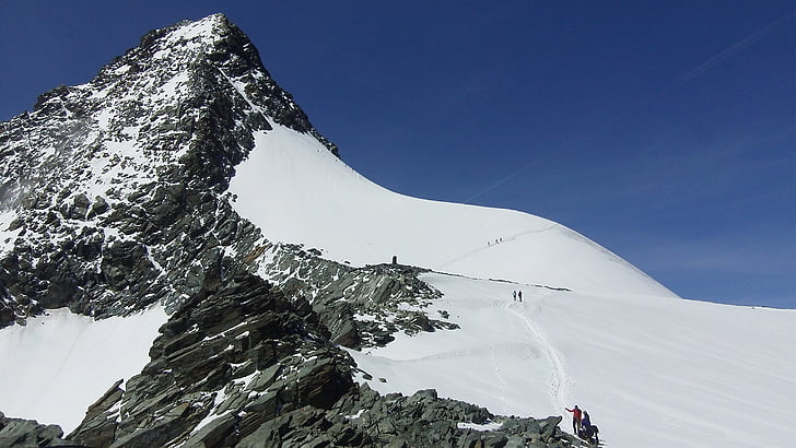 munte, zăpadă, natura, alpin, peisaj, rock, Summit-ul