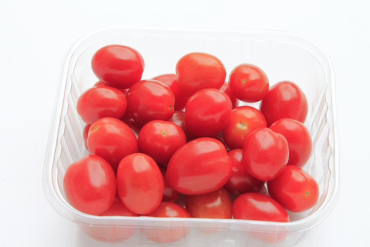 Grape tomaatit, tomaatit, vihannekset, Frisch, punainen, Ruoka