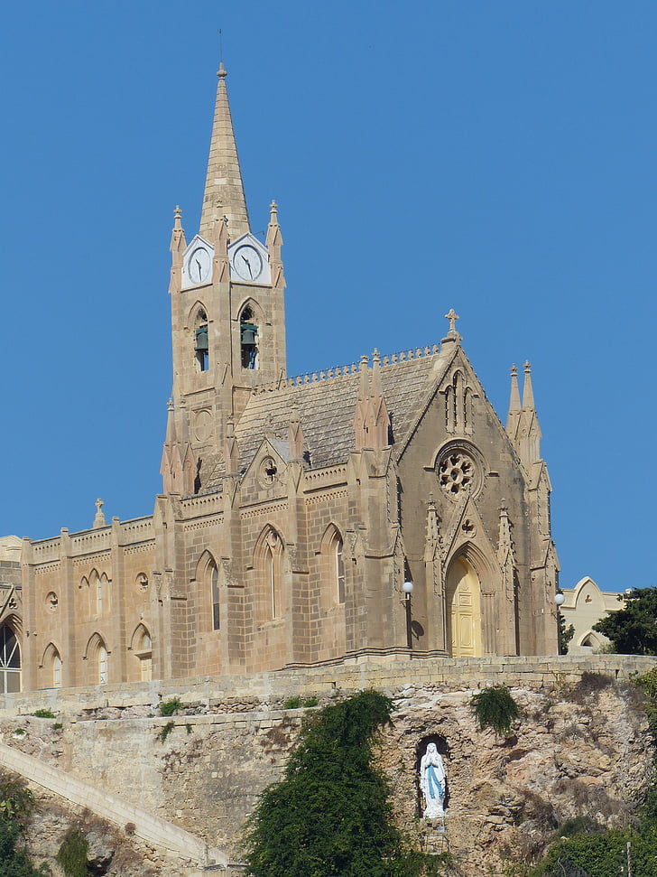 l'església, Mgarr, Gozo, religiositat, arquitectura, Catedral, religió