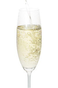 Champagne, festeggiare, alcol, bere, vetro, bevande alcoliche, bevanda alcolica