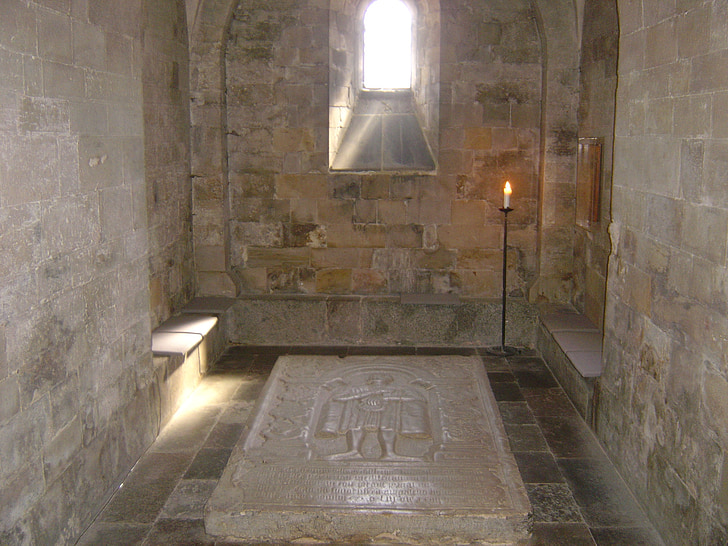 tombe, crypte, médiévale, Lund, Cathédrale, Kyrka, Chevalier