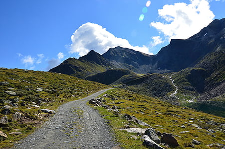 Kühtai, montañas, verano, Tirol, Austria, naturaleza, Alpine