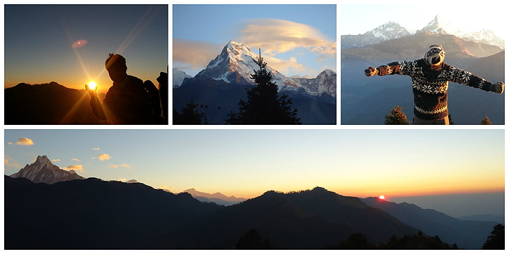 Berge, Nepal, Reisen, Blau, Trekking, Himalaya, schöne
