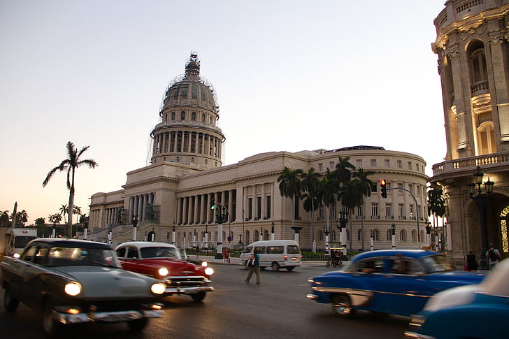 Cuba, Havana, Habana, Toerisme, Caraïben, het platform, Capitool
