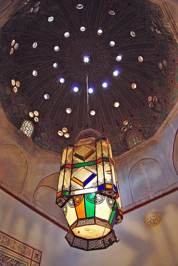 Marrakech, lampa, kopule, osvětlení, Typická