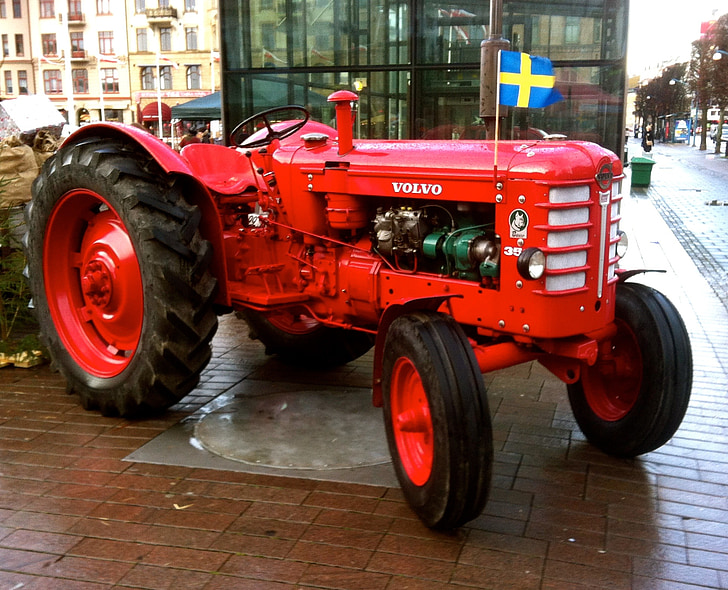 Трактор, Volvo, 1959, инструмент, сельского хозяйства, Хельсингборг, Выставка