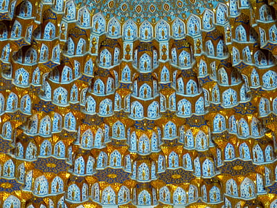 медресе, медресе tillakori, tillya kori, джамия, позлатен, злато покрити samrakand, Узбекистан
