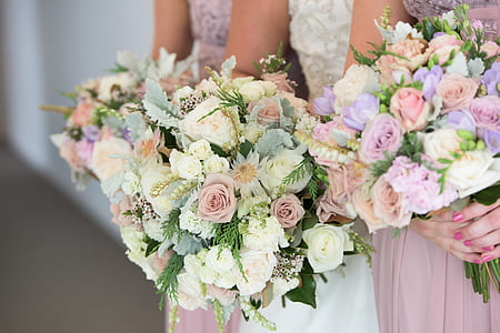 Свадебные цветы, Букет, розы, Свадьба, романтический, Композиция, Цветочные