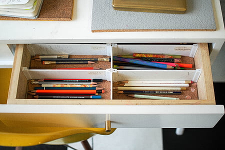 Tablo, çekmece, kalem, boya fırçası, Sanatçı, çizmek