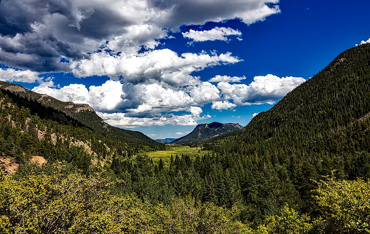 Colorado, Rocky mountains, Taman Nasional, pemandangan, indah, alam, di luar rumah