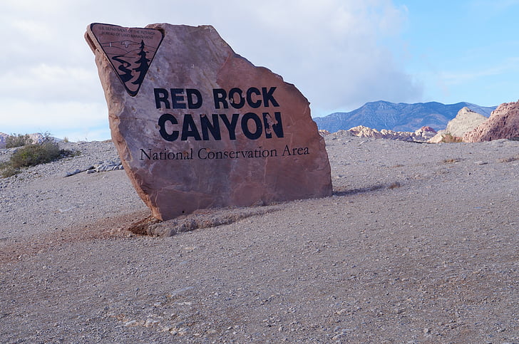 Червона скеля, Каньйон, Невада, Юта, США, знак, Національна Заповідна зона