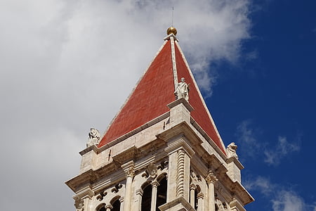 Spire, Croatie (Hrvatska), Trogir, steeple, UNESCO, Église, l’Europe